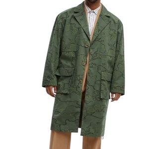 Mode of One Men's Relaxed-Fit Lightweight Coat Wild Ivy Print new‎ pick size